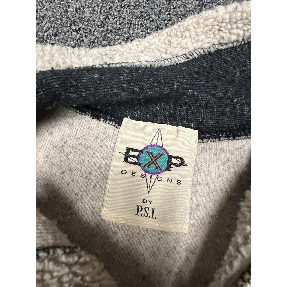 Vintage Sherpa Fleece Pullover Vail Resort Ski Sweater EXP Designs by P.S.I. - L - Picture 4 of 7